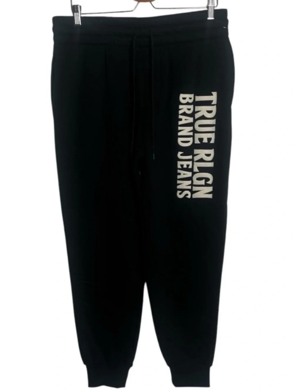 TRUE RELIGION Puff Joggers Jet Black Men’s Size M